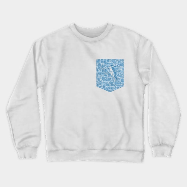 Pocket Pool Crewneck Sweatshirt by bulografik